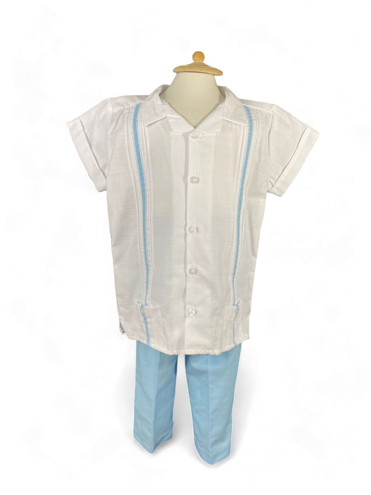 Conjunto guayabera 116 con bies niño