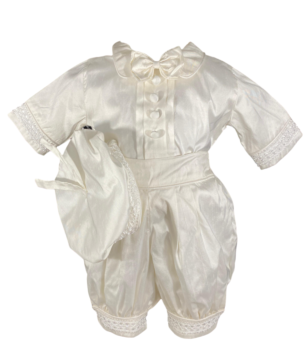 Ropon Bebe bombacho + kit bautizo niño
