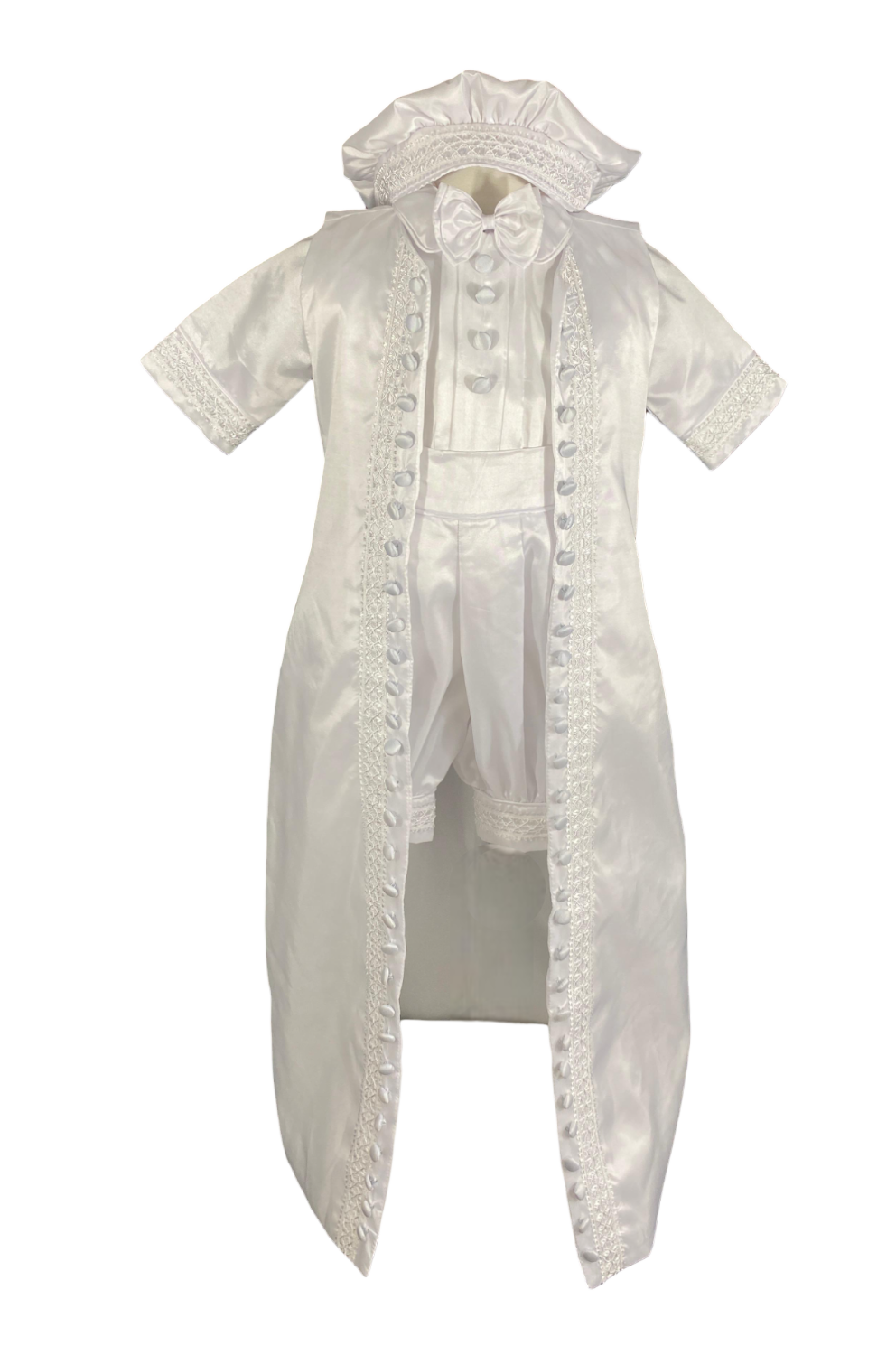 Ropon Bebe bombacho + kit bautizo niño