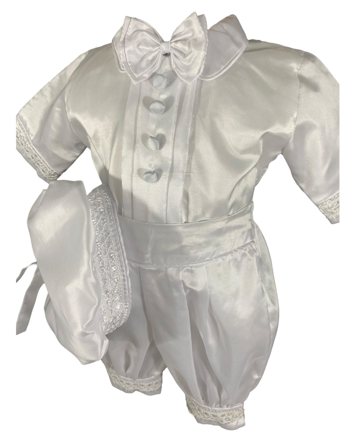 Ropon Bebe bombacho + kit bautizo niño