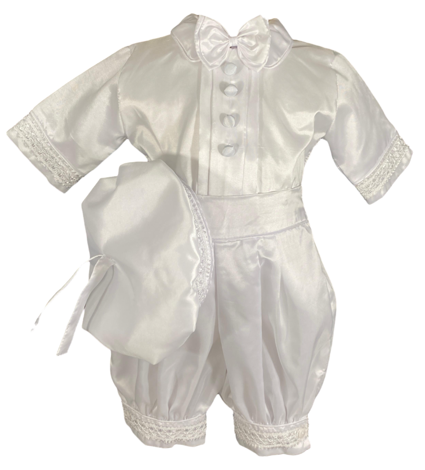 Ropon Bebe bombacho + kit bautizo niño