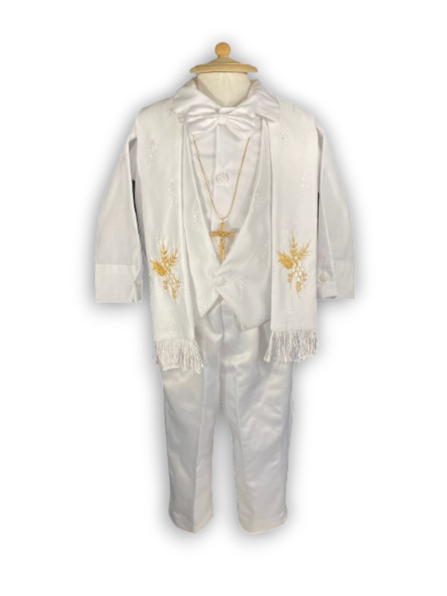 Conjunto Razo Bordado Con Estola niño