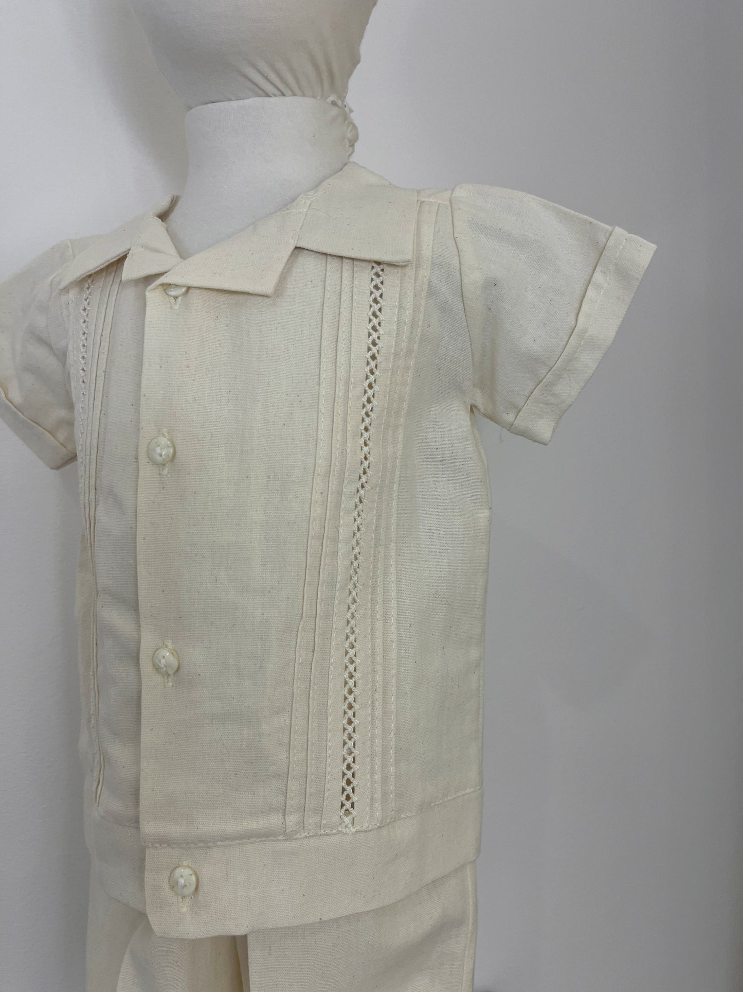 Conjunto Guayabera 107 Manta niño bebe