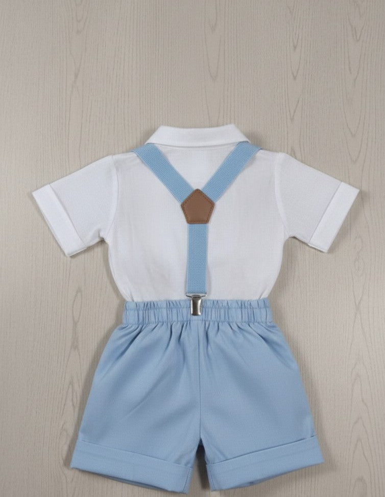 Conjunto Traje Tirantes Formal 117 Short Niño bebe