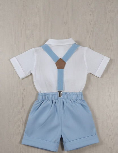 Conjunto Traje Tirantes Formal 117 Short Niño bebe