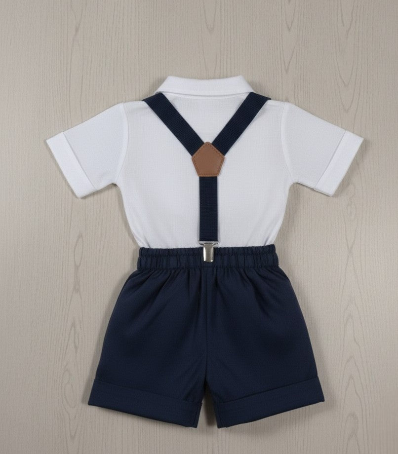 Conjunto Traje Tirantes Formal 117 Short Niño bebe