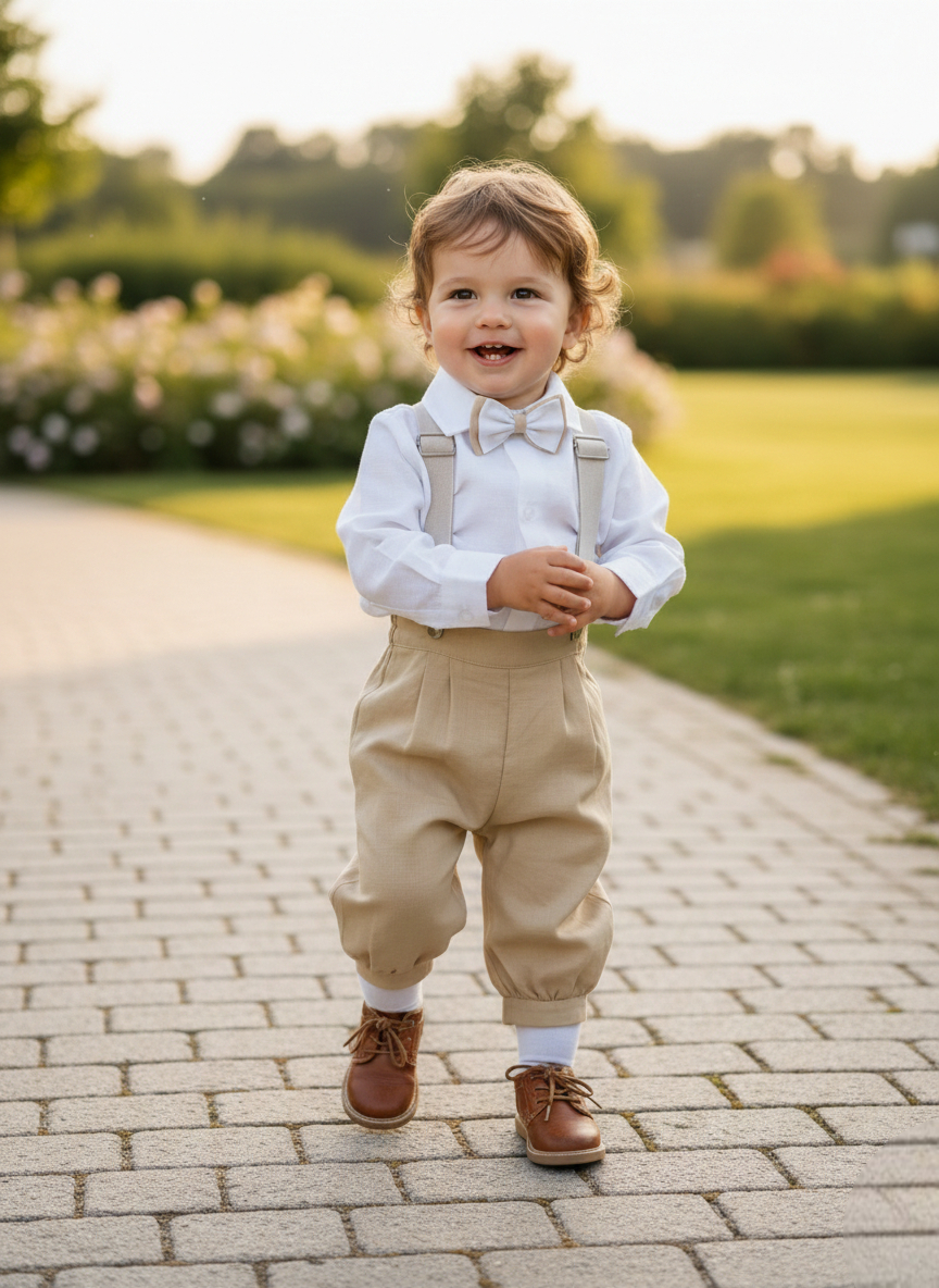 Conjunto Traje Tirantes Formal 117 Bombacho bebe