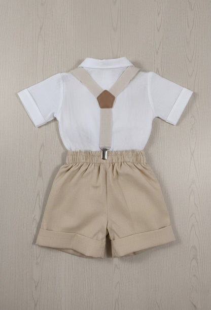 Conjunto Traje Tirantes Formal 117 Short Niño bebe