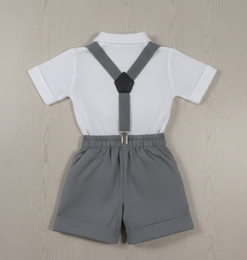 Conjunto Traje Tirantes Formal 117 Short Niño bebe