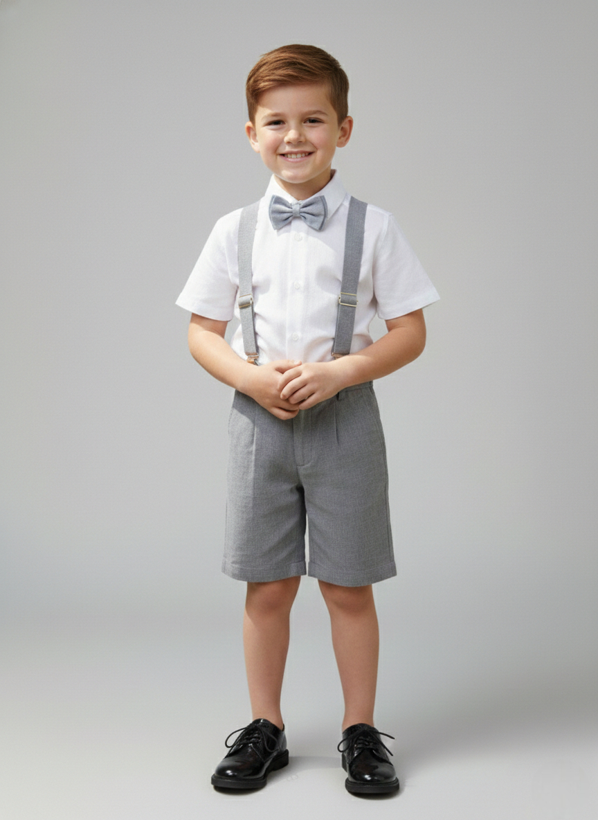 Conjunto Traje Tirantes Formal 117 Short Niño bebe