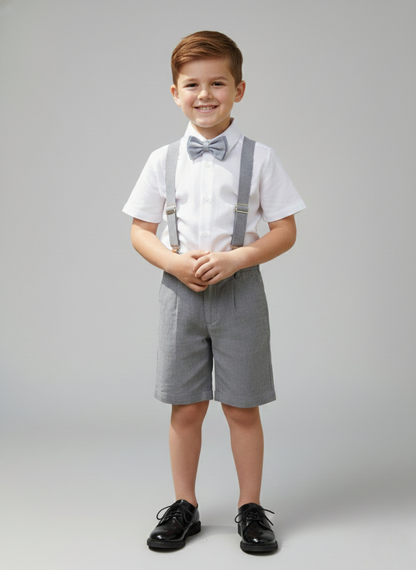 Conjunto Traje Tirantes Formal 117 Short Niño bebe