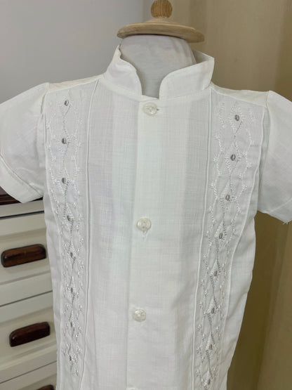 Conjunto Guayabera Bordado 120 Niño Bebe