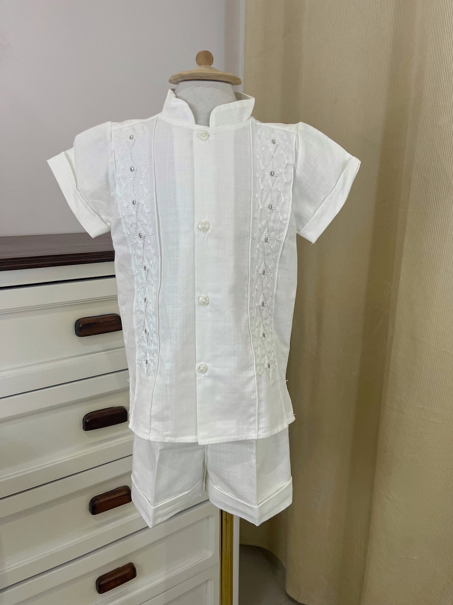 Conjunto Guayabera Bordado 120 Niño Bebe