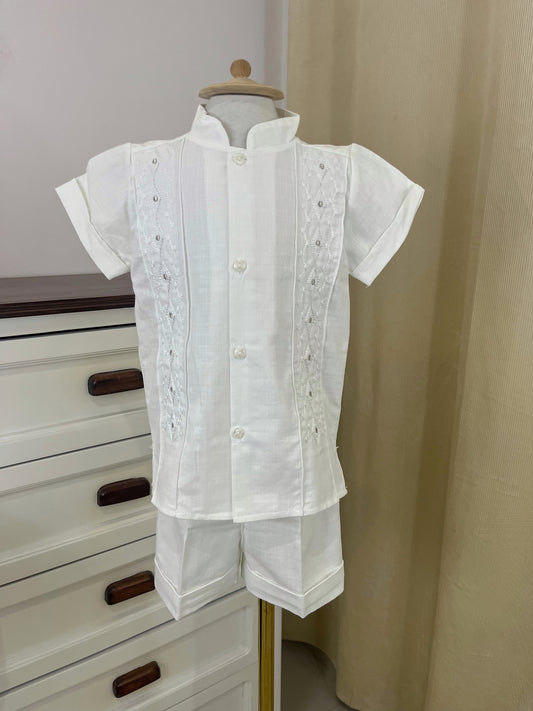 Conjunto Guayabera Bordado 120 Niño Bebe