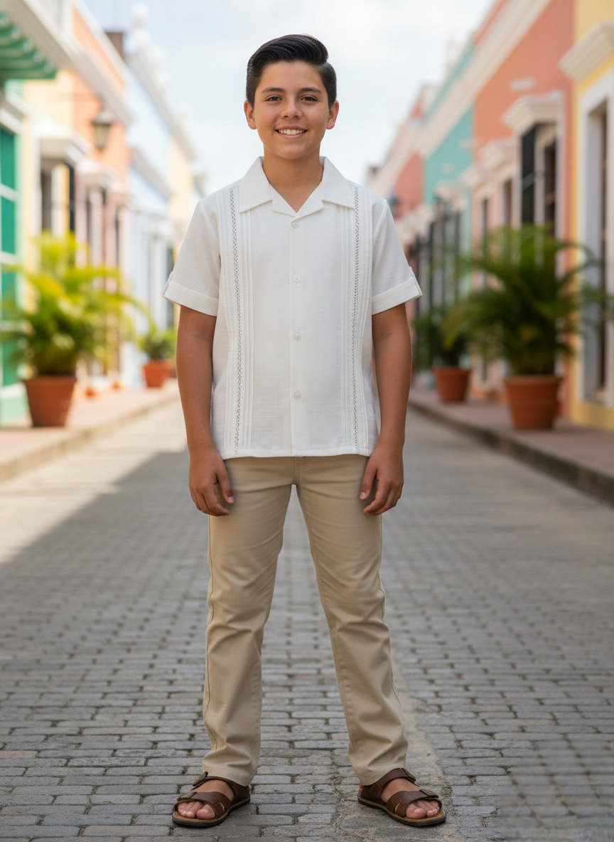 Conjunto Guayabera 123 niño bebe