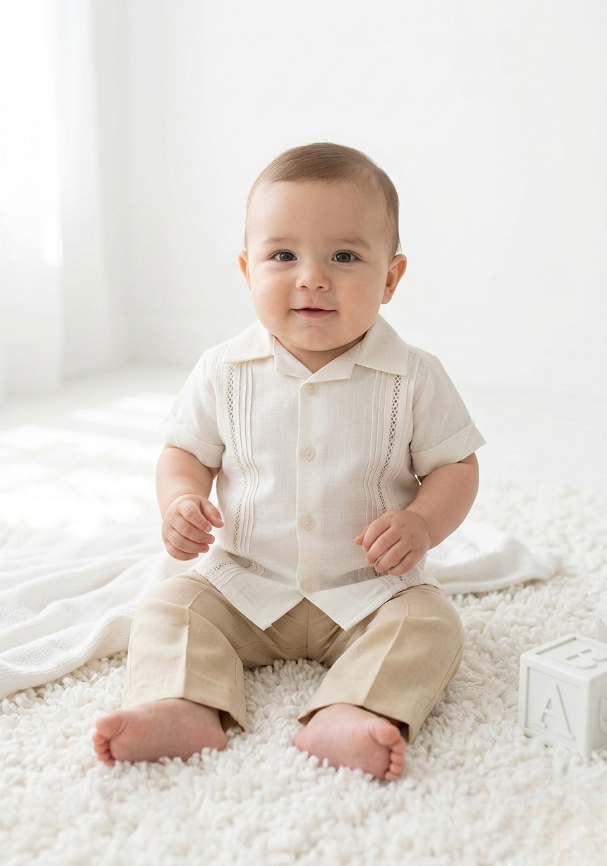 Conjunto Guayabera 123 niño bebe