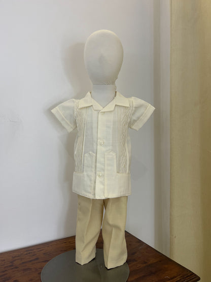 Conjunto Guayabera Bordado 125 niño bebe