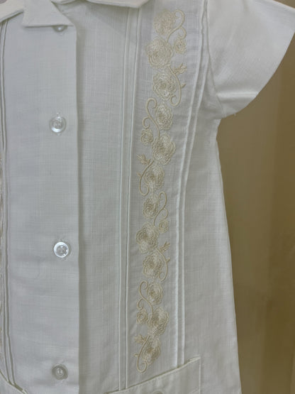 Vestido Guayabera Bordado 126 Niña Bebe