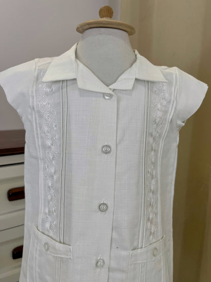 Vestido Guayabera Bordado 126 Niña Bebe