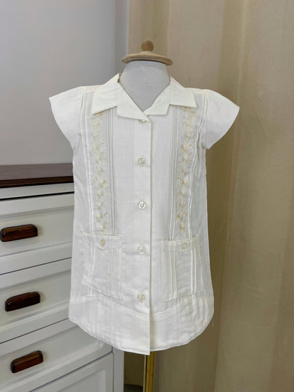 Vestido Guayabera Bordado 126 Niña Bebe
