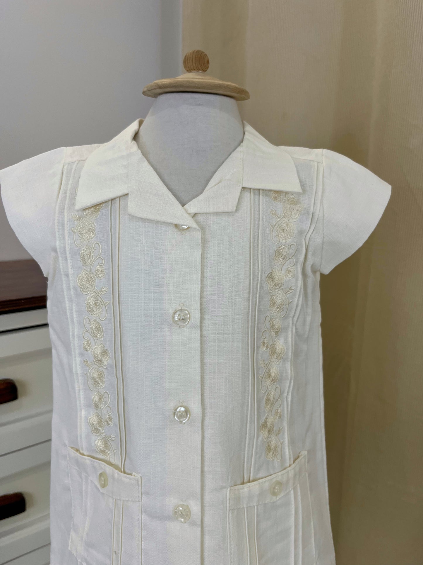 Vestido Guayabera Bordado 126 Niña Bebe