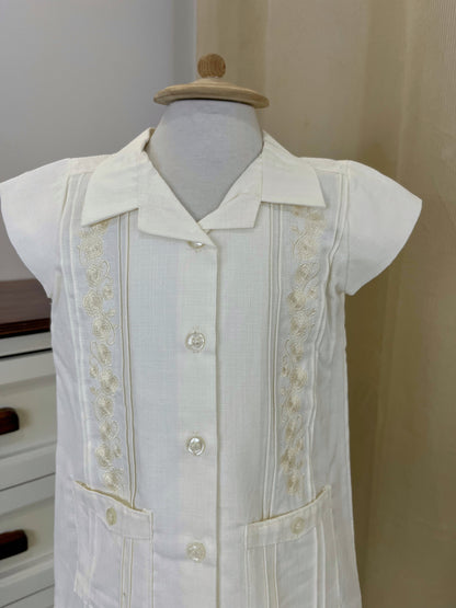 Vestido Guayabera Bordado 126 Niña Bebe