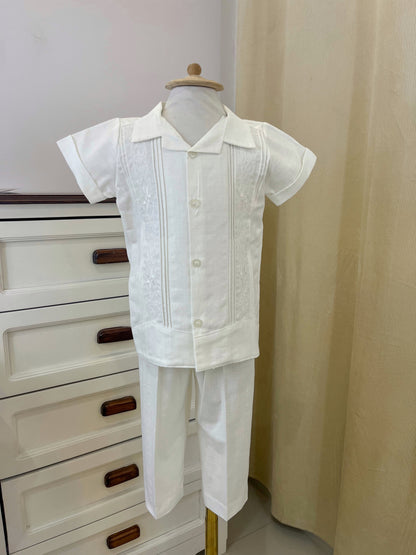 Conjunto Guayabera Bordado 127 niño bebe