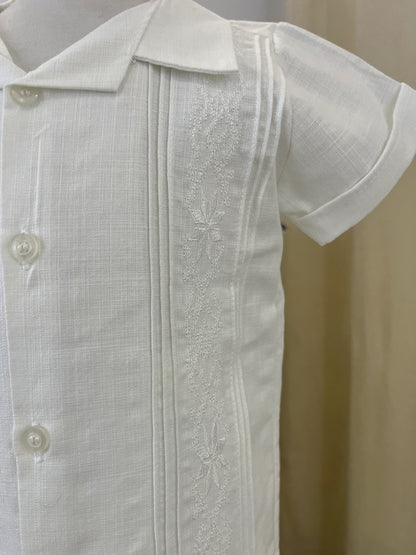 Conjunto Guayabera Bordado 127 niño bebe