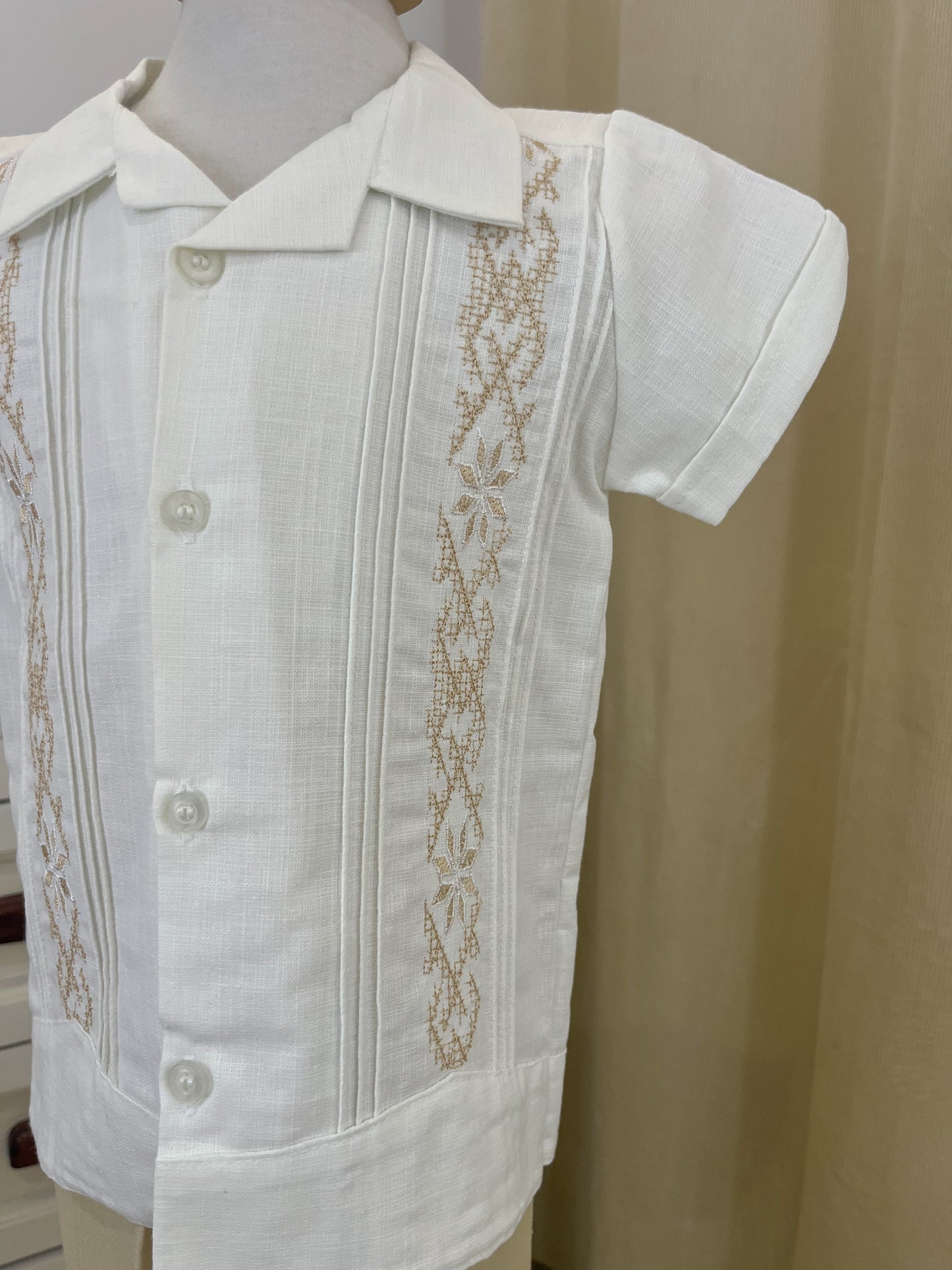 Conjunto Guayabera Bordado 127 niño bebe