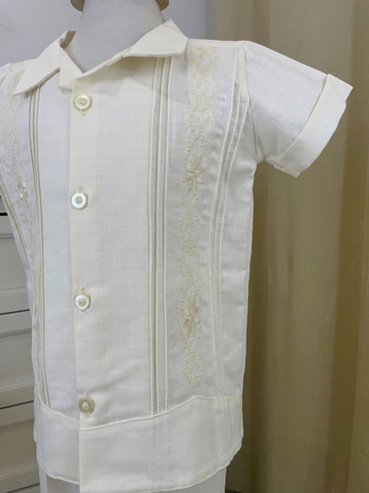Conjunto Guayabera Bordado 127 niño bebe