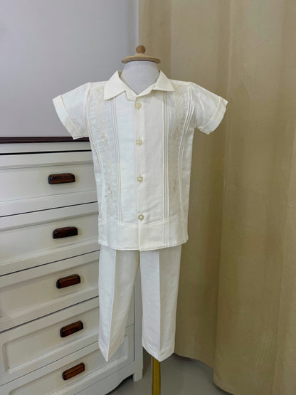 Conjunto Guayabera Bordado 127 niño bebe
