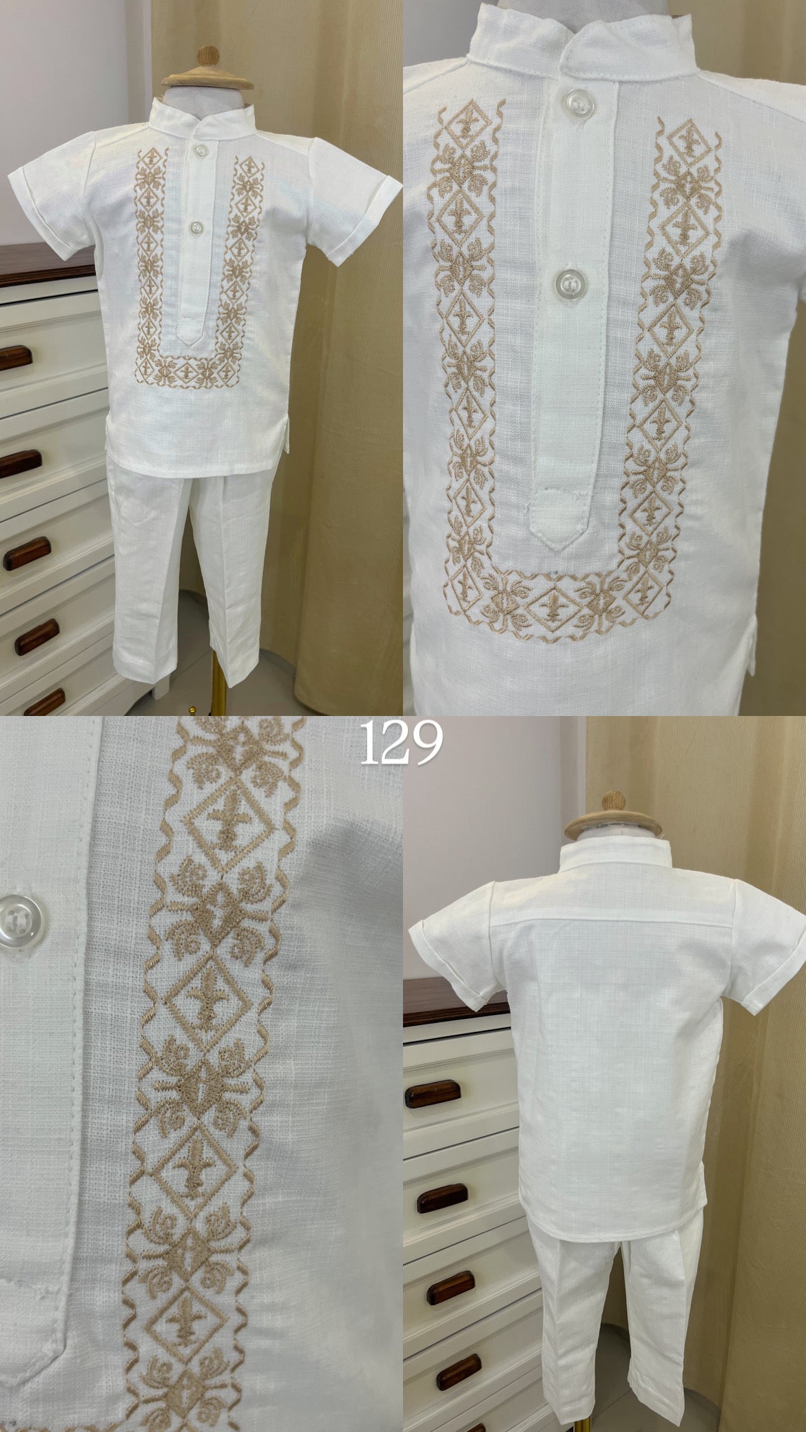 Conjunto Guayabera Bordado 129 Niño Bebe