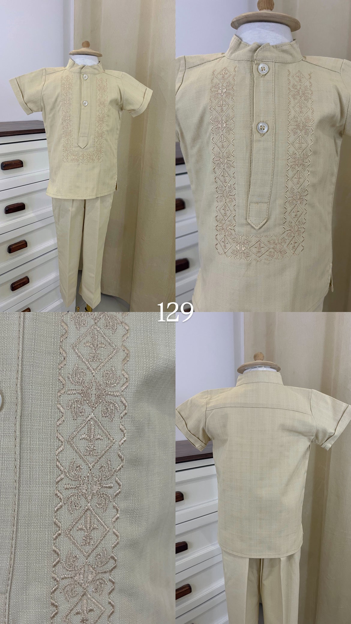 Conjunto Guayabera Bordado 129 Niño Bebe
