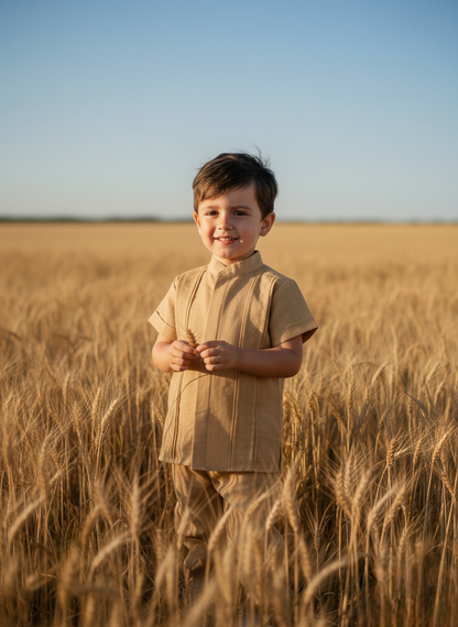 Conjunto Guayabera Bordada 130 niño bebe