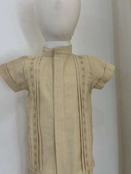 Conjunto Guayabera Bordada 130 niño bebe