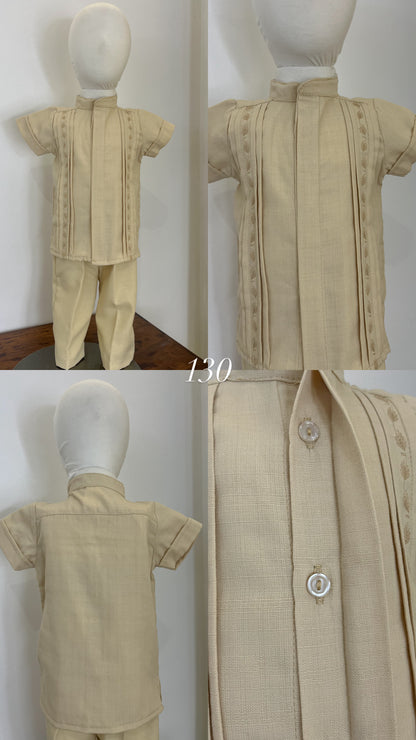 Conjunto Guayabera Bordada 130 niño bebe