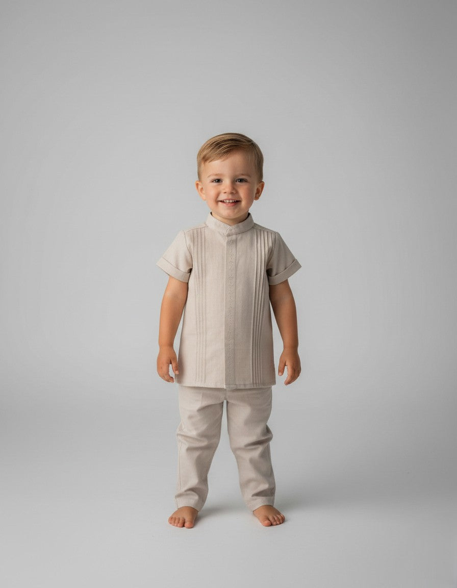Conjunto Guayabera Bordado 131 Niño bebe