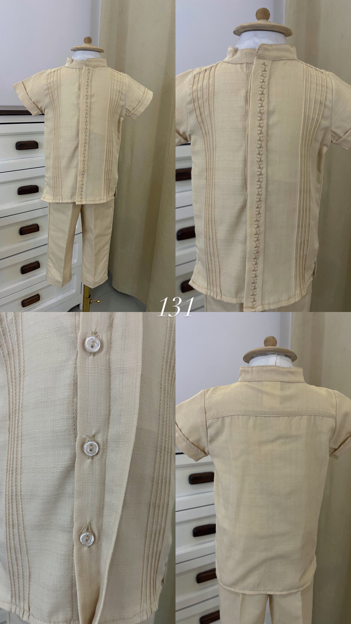 Conjunto Guayabera Bordado 131 Niño bebe