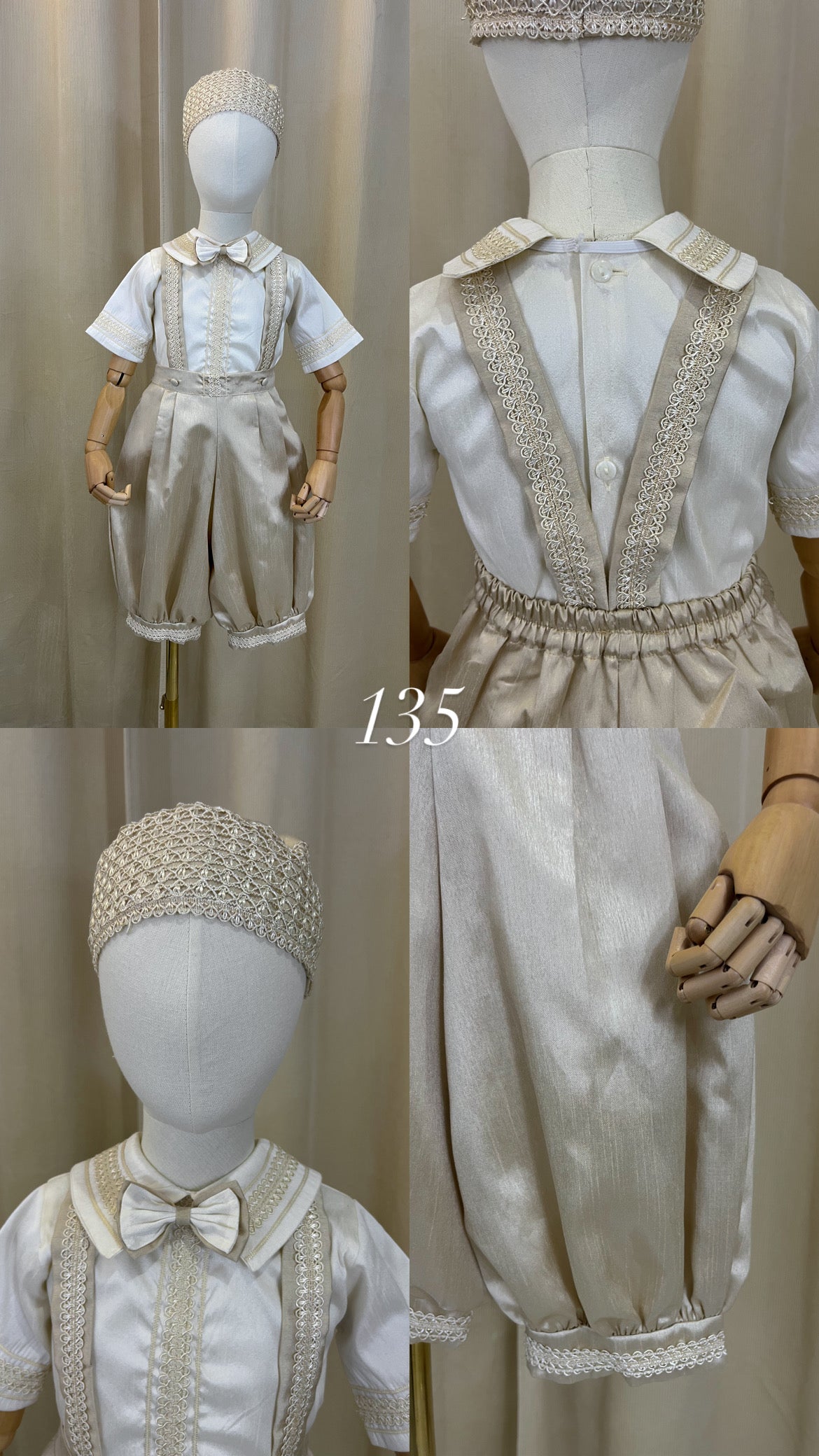 Conjunto Traje Bombacho Tirantes 135 Niño Bebe