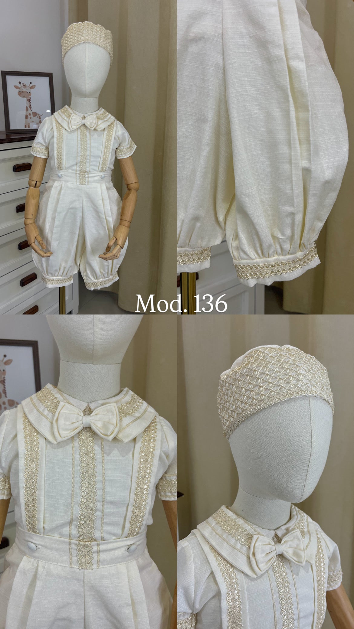 Conjunto Traje Bombacho Tirantes 136 Niño Bebe