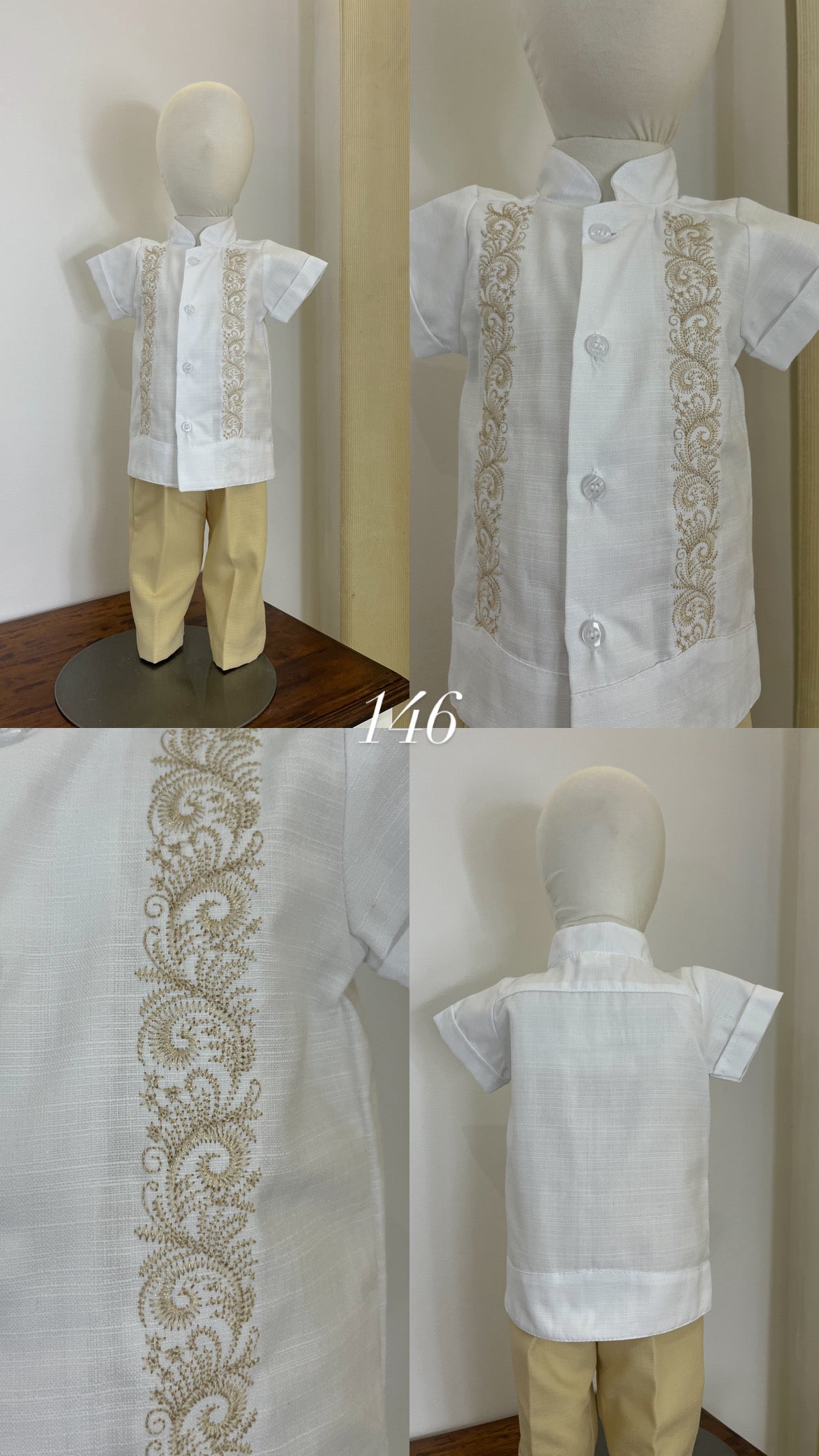 Conjunto Guayabera Bordado 146 Niño Bebe