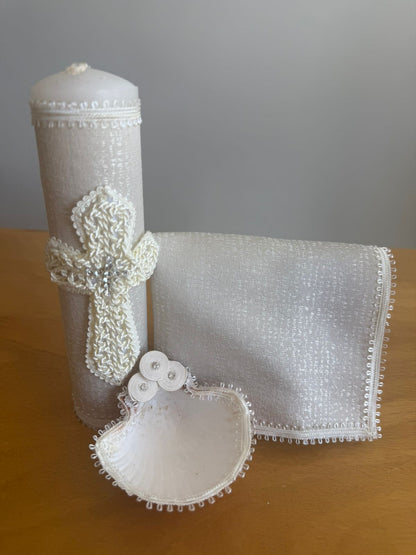 KIT de Vela Bautizo 161 Perla Niño Bebe