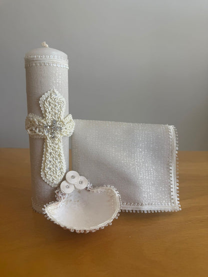 KIT de Vela Bautizo 161 Perla Niño Bebe