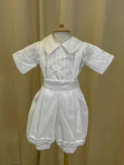 Ropón bombacho 163 +Kit de vela Bautizo Niño Bebe