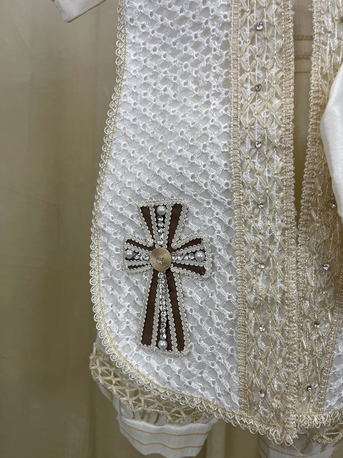 Ropón bombacho 163 +Kit de vela Bautizo Niño Bebe