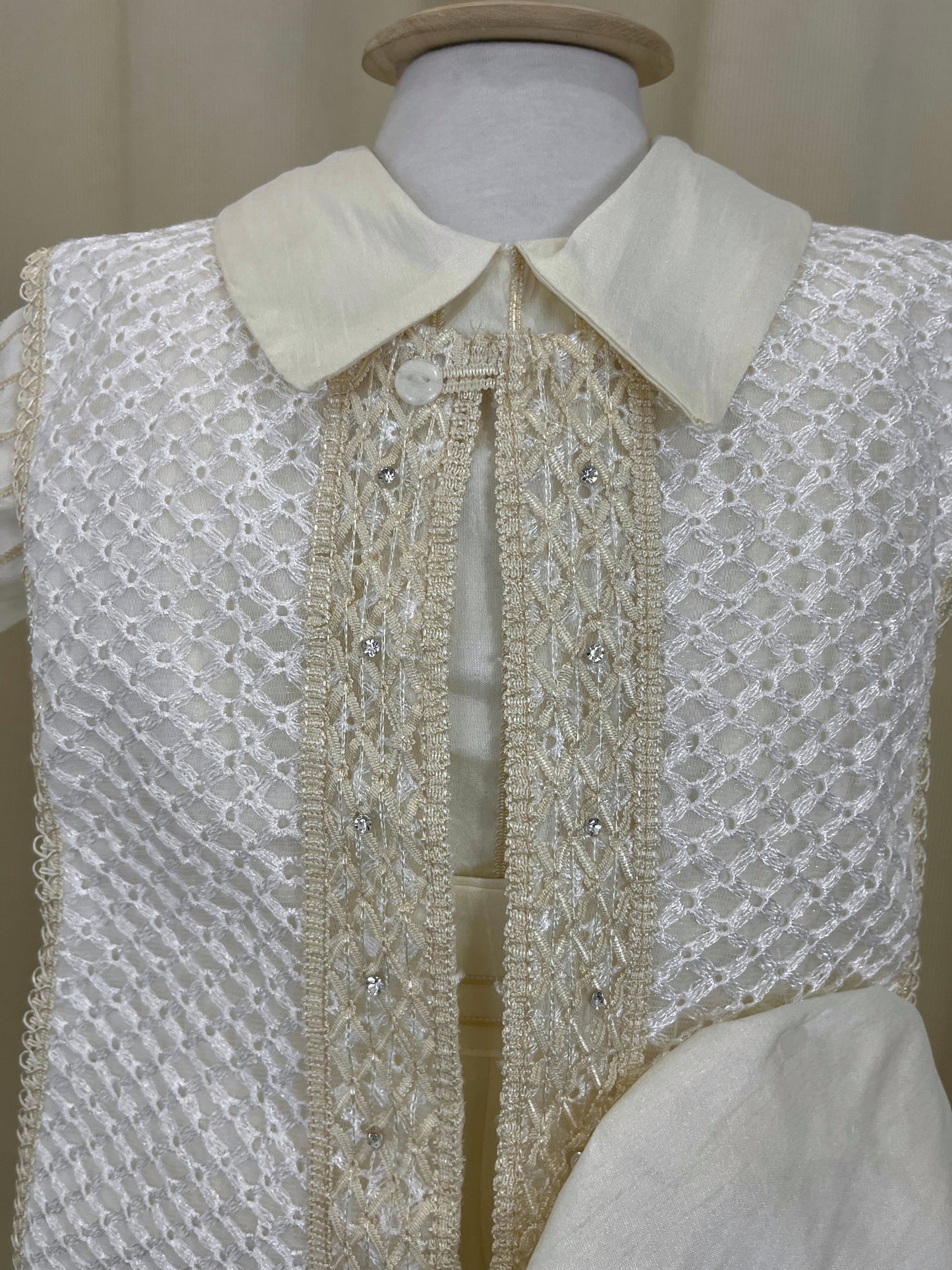 Ropón bombacho 163 +Kit de vela Bautizo Niño Bebe