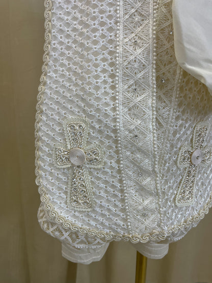 Ropón bombacho 163 +Kit de vela Bautizo Niño Bebe