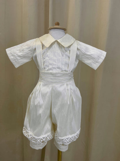 Ropón bombacho 163 +Kit de vela Bautizo Niño Bebe