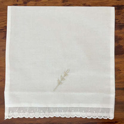 Sabana Bordada con Funda Bautizo Bebe