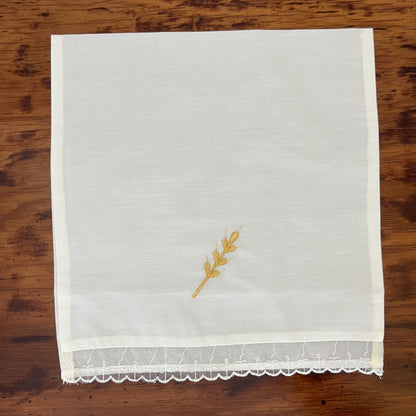 Sabana Bordada con Funda Bautizo Bebe